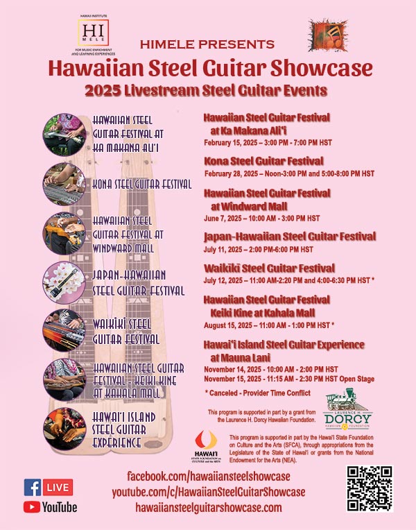 Hawaiian Steel Guitar Showcase 2025 Poster